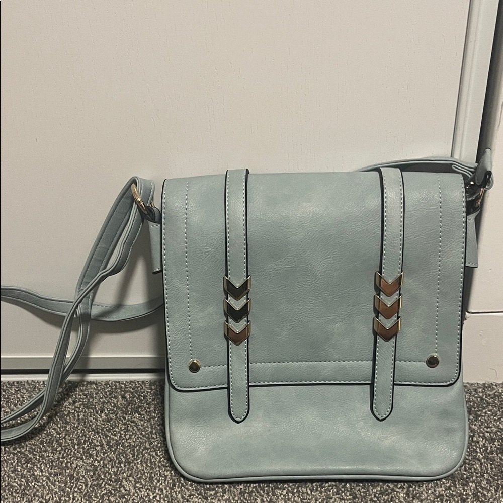 Elegant Blue Shoulder Bag